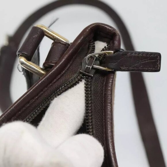 GUCCI GG Canvas Shoulder Bag Brown Auth - Picture 9 of 16